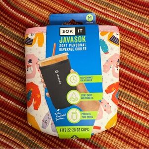Sok It JavaSok Iced Coffee & Cold Soda Insulated Neoprene Cup Sleeve (M:22-28oz)